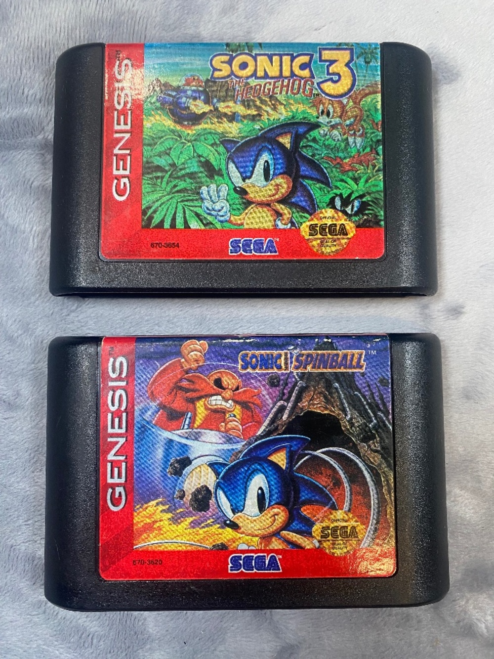 Lot of Sonic the Hedgehog, Sonic 3 and Sonic Pinball for Sega Genesis